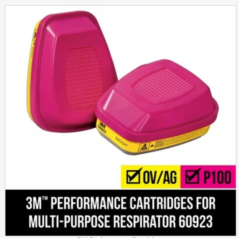 3M Replacement Cartridges for Multi-Purpose Respirator (Set of 2) - Image 4