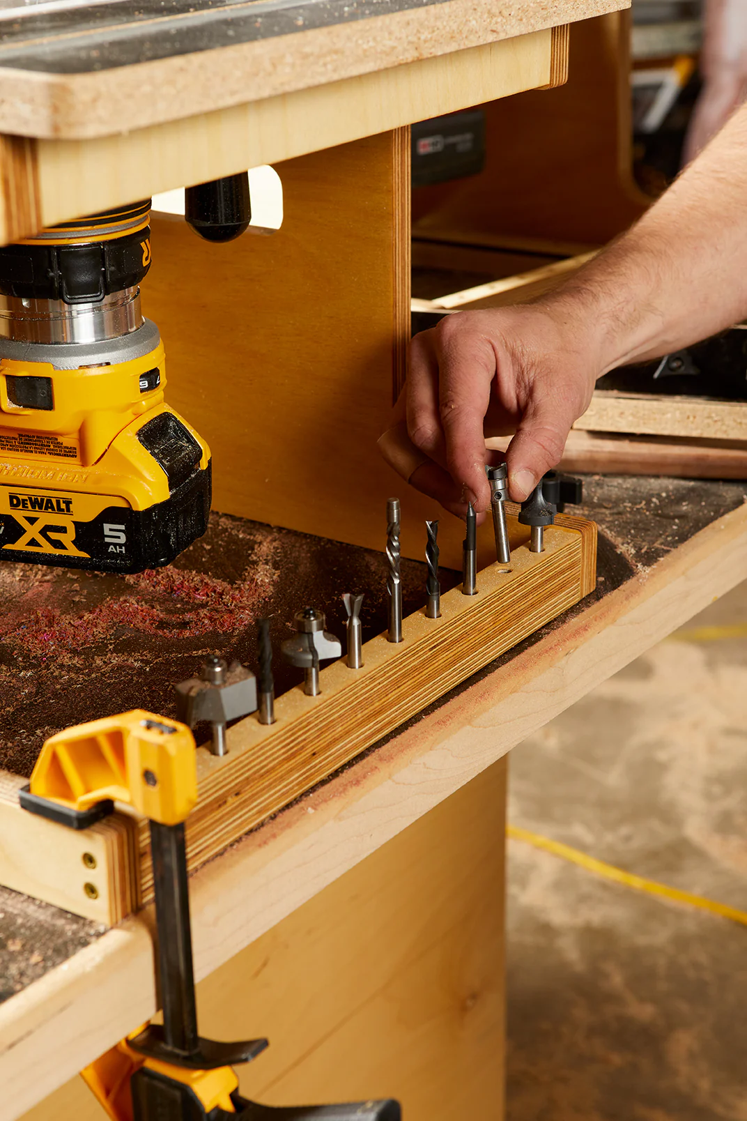 KM Tools Benchtop Router Table for 3x3 Custom Trim Router Jig - Image 3