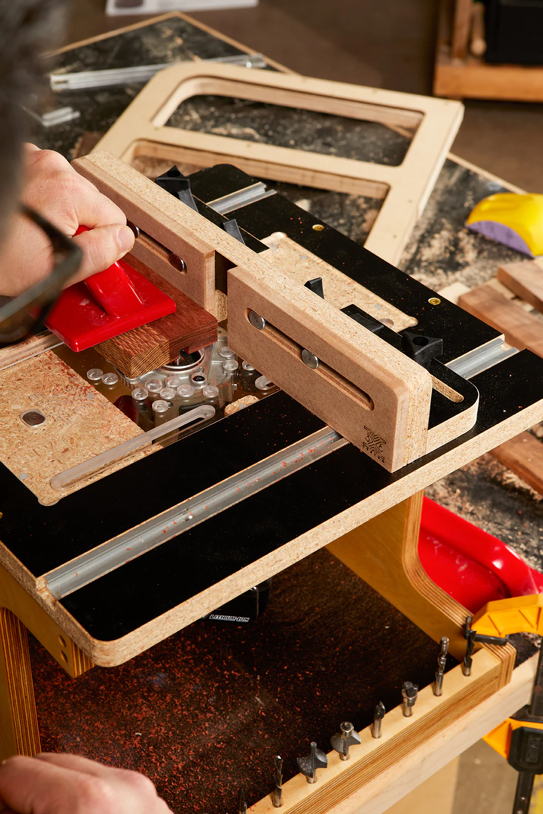 KM Tools Benchtop Router Table for 3x3 Custom Trim Router Jig - Image 37