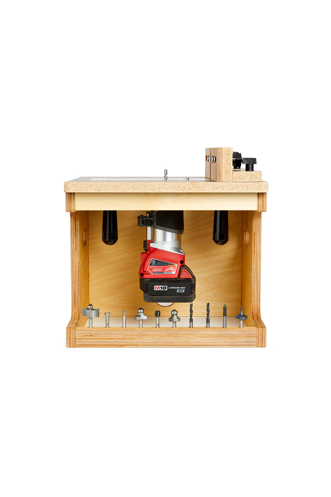 KM Tools Benchtop Router Table for 3x3 Custom Trim Router Jig - Image 8