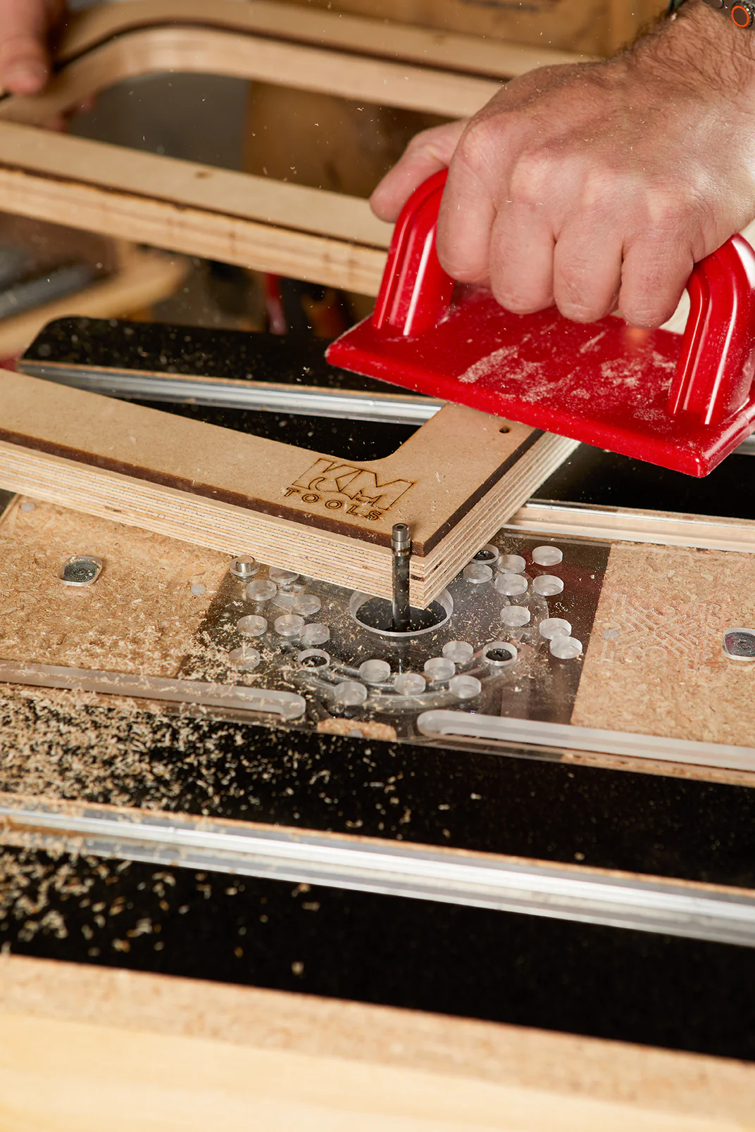 3X3 Custom 6-in-1 Universal Trim Router Jig + KM Tools Benchtop Router Table Bundle - Image 10