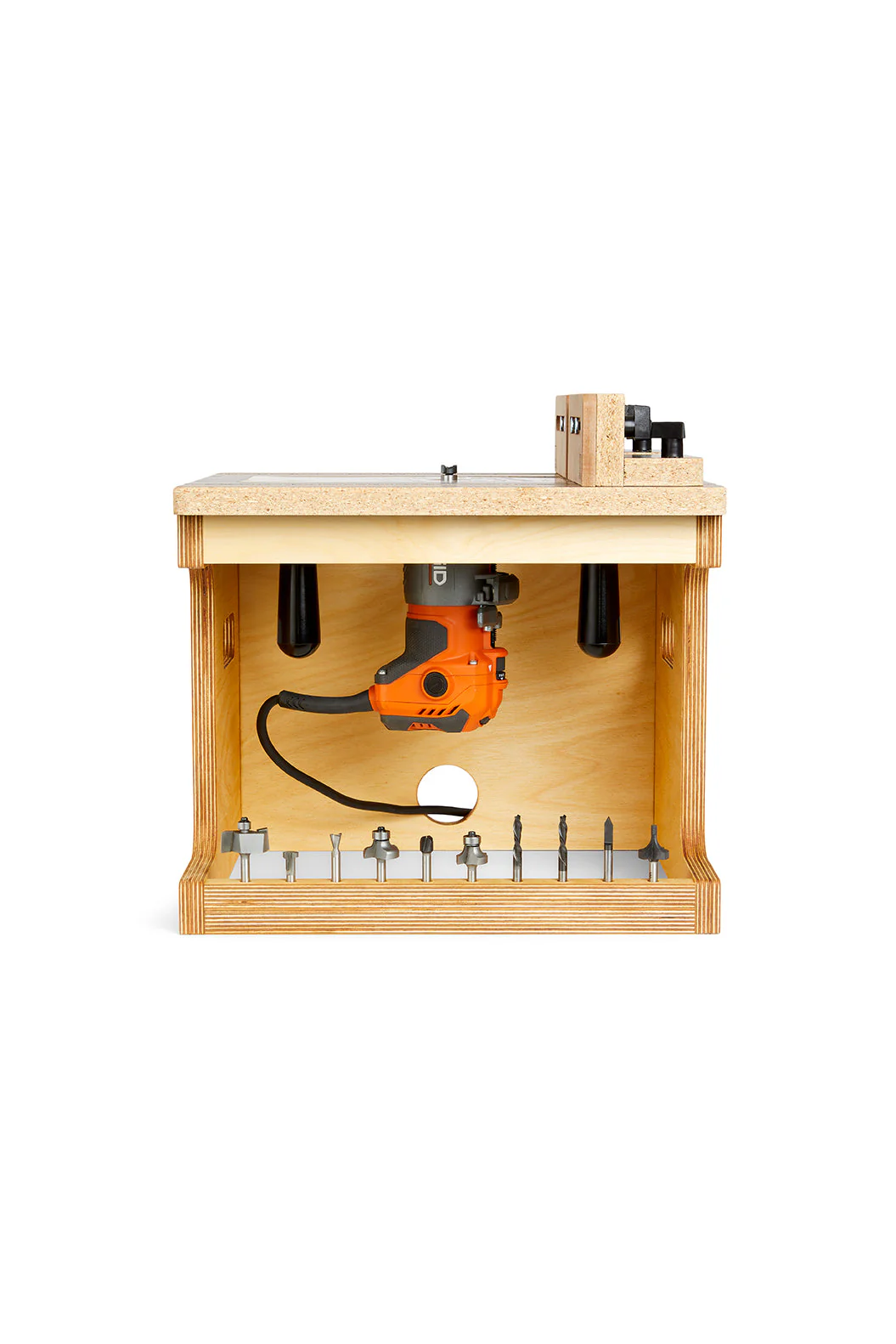 3X3 Custom 6-in-1 Universal Trim Router Jig + KM Tools Benchtop Router Table Bundle - Image 24