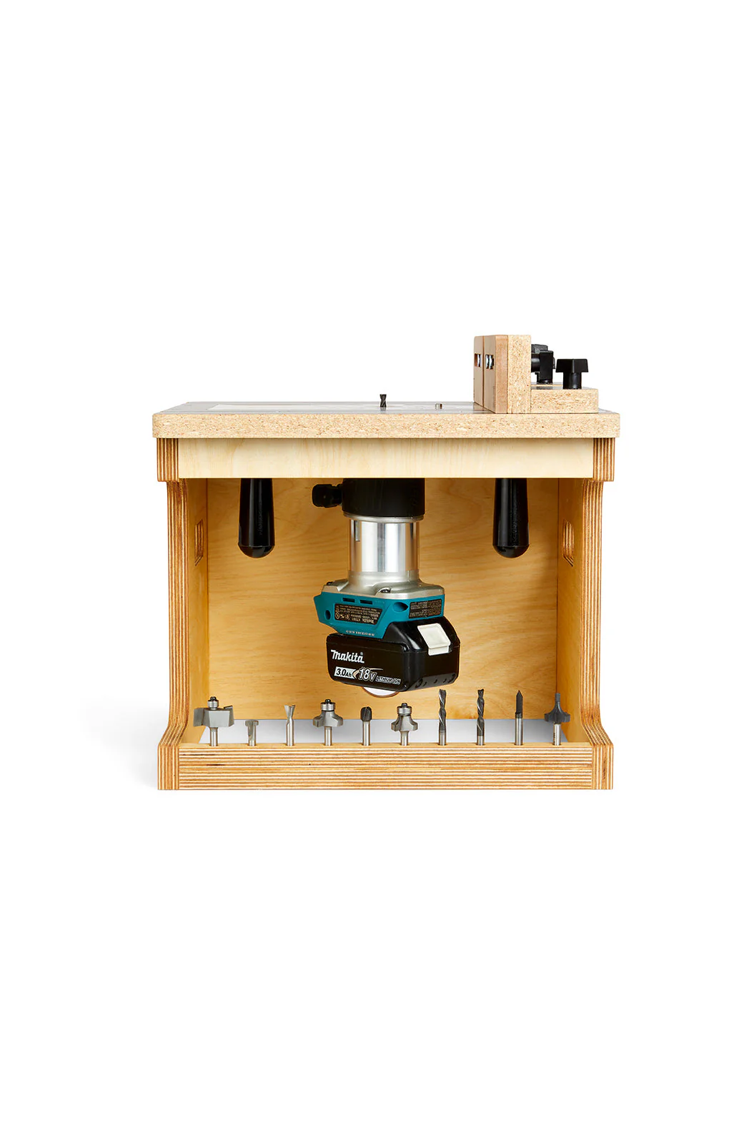 3X3 Custom 6-in-1 Universal Trim Router Jig + KM Tools Benchtop Router Table Bundle - Image 25