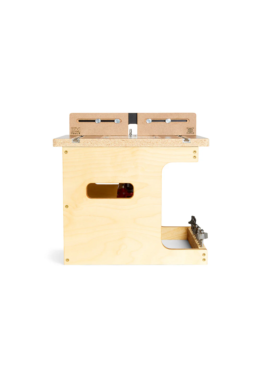 3X3 Custom 6-in-1 Universal Trim Router Jig + KM Tools Benchtop Router Table Bundle - Image 31
