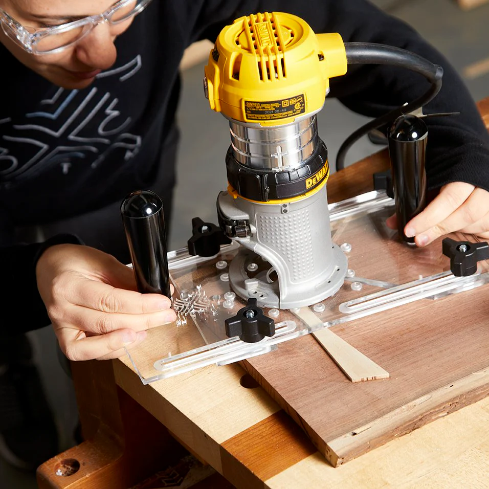 3X3 Custom 6-in-1 Universal Trim Router Jig + KM Tools Benchtop Router Table Bundle - Image 9